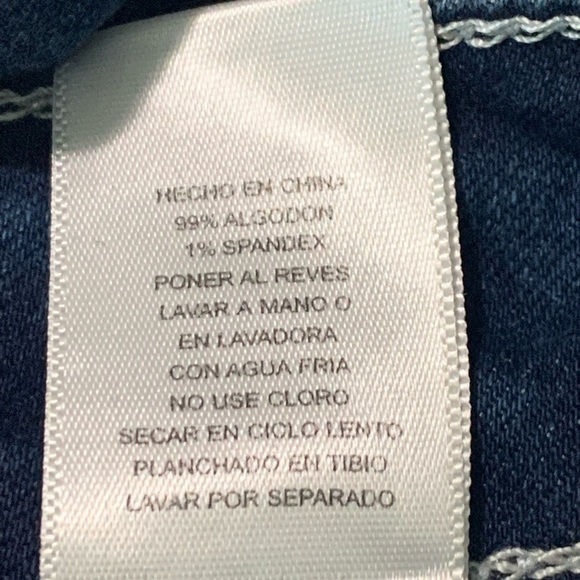 NEW Seven 7 Ankle Skinny GIRLS Dark Wash Straight Leg Jeans Size 16 NWT - Picture 6 of 7